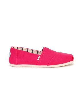 Toms Alpargata Hot Pink Canvas Slip On Shoes